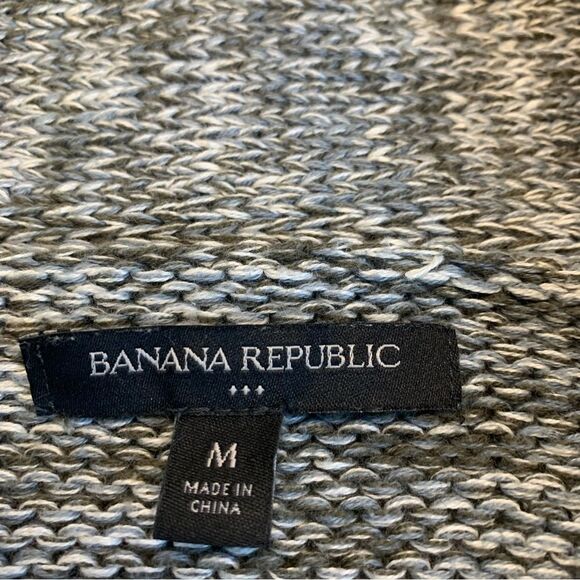 BANANA republic women's green shawl collar knit cardigan sweater Sz M NWOT - Picture 8 of 12